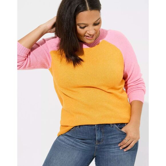 Torrid Womens Size 4 Vegan Cashmere Pullover Sweater Long Sleeve - Picture 1 of 16